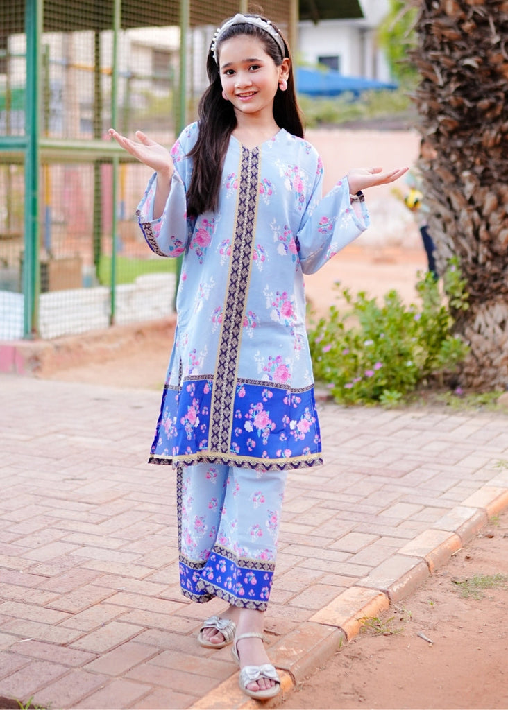 2-Piece Floral Suit – Blue Bloom Edition Co-Ord Set