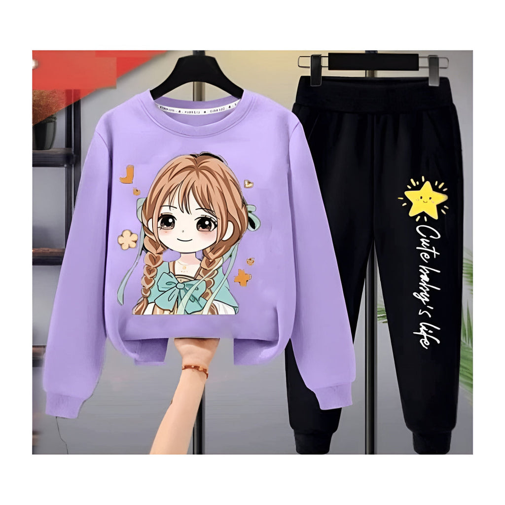 COLORFUL DOLL FLEECE TRACKSUIT