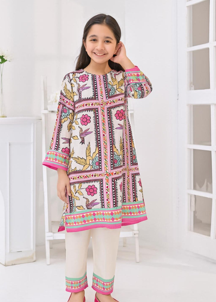 2-Piece Suit – Vibrant Bird & Floral Print Co-Ord Set